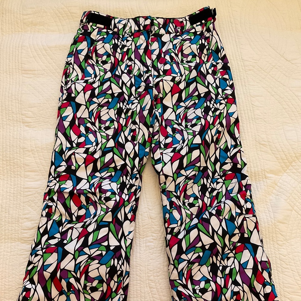 KARBON Girls multi colored ski pants size 12